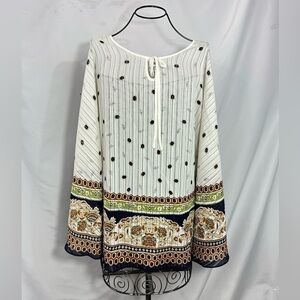 Coco Cabana floral printed poncho size M